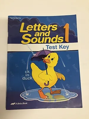 A Beka Book Letters And Sounds 1 Teacher Test Key Grade 1 2015 • $3.59
