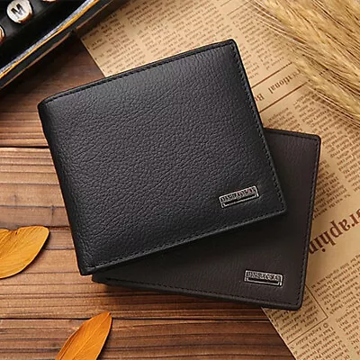 $19.99 • Buy Mens Genuine Leather Wallet Cowhide Coin Purse Wallet Multiple Card Slots New AU
