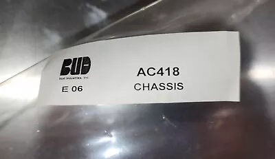 Bud Industries AC-418 Natural Aluminum Chassis Enclosure 17x12x3 New • $27.95