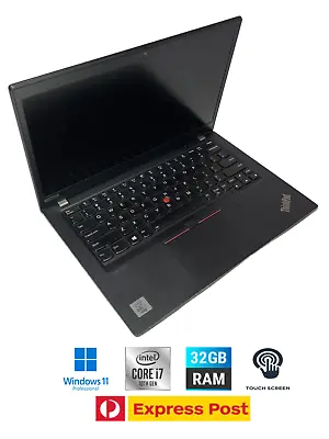 Lenovo ThinkPad X13 Gen 1 Laptop (512GB SSD I7 10th Gen 32GB RAM Win 11 Pro) • $739