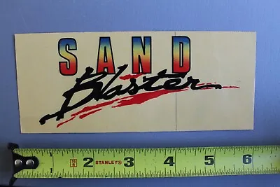 Sand Blaster Skimboard Surfboard Clear Neon 80's OG V58B Vintage Surfing STICKER • $20