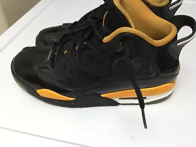 NIKE AIR JORDAN DUB ZERO TAXI BLACK YELLOW 311046-017 SIZE 9 MEN'S Preowned • $11.99