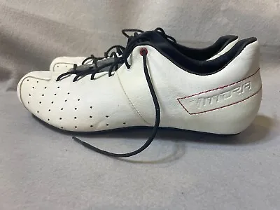 NOS Vittoria Legend White Kangaroo Leather Shoes Size 41 Made In Italy • $125