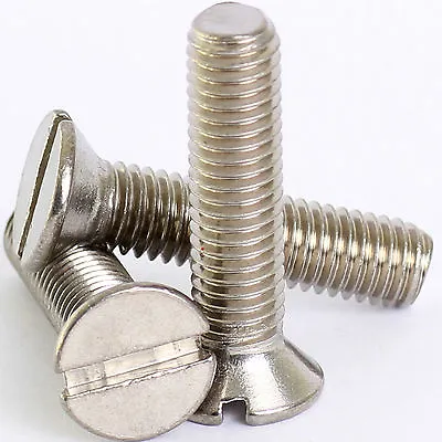 £0.99 • Buy M3 3mm A2 STAINLESS SLOTTED COUNTERSUNK MACHINE SCREWS SLOT CSK SCREW DIN 963