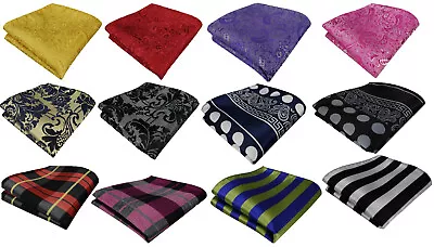 Hanky Paisley Polka Plaid Check Silk Blend Pocket Square Handkerchief  Gift UK • £3.02