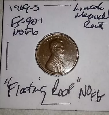 1969 S Lincoln Memorial Cent FS-901  Floating Roof  No FG 💥Free Shipping💥 • $4