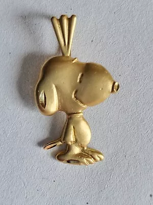 14k Yellow Gold Vintage Snoopy Peanuts Charm By Michael Anthony No Chain • $360