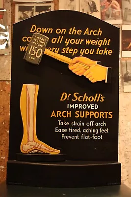 Dr. Scholls Mechanical Store Display Advertising Motor Mint Antique • $2400
