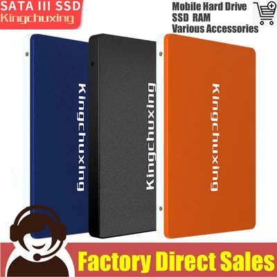 $28.59 • Buy Kingchuxing SSD 1TB 2TB 512GB 256GB 128GB Solid State Drive 2.5  SATA III 520MB