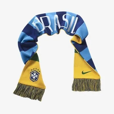 $15.99 • Buy Nike Authentic Replyca Brasil Brazil Soccer Team Scarf One Size Men Nwt $30.00