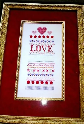 NEW - A LITTLE LOVE - Vintage Cross Stitch Chart By M Designs - OOP - 2002 - USA • $1.99