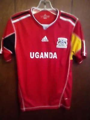 Adidas Climacool Uganda FUFA Cranes Soccer Jersey Youth L Football • $20.99