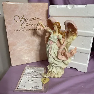 Roman Seraphim Classics Hope Figurine Light In Distance Breast Cancer Awareness • $225