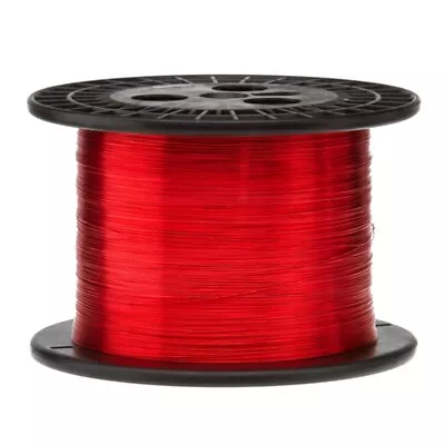 23 AWG Gauge Heavy Copper Magnet Wire 5.0 Lb 3125' Length 0.0249  155C Red • $78.77