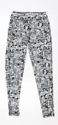 £8 • Buy Crivit Womens Black  Polyester Jogger Leggings Size 8 L28 In   - Cartoon 
