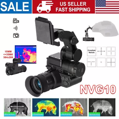 NVG10 1920x1080P FHD Helmet Monocular Night Vision Goggles WiFi Hunting Device • $311.26