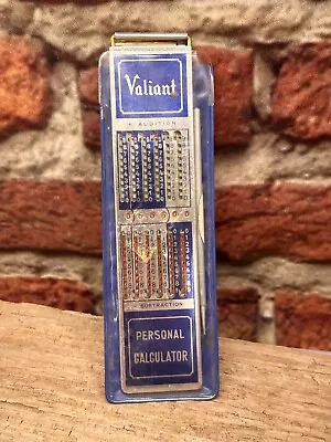 VALIANT Personal Calculator With Metal Stylus-Sheath-Instructions VTG Mechanical • $15.99