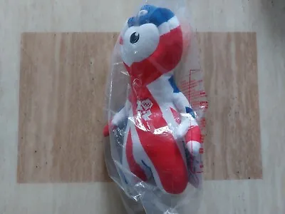 Wenlock Olympic Union Jack Flag Mascot 10  Plush Soft Toy Teddy - New  #jc • £10.99
