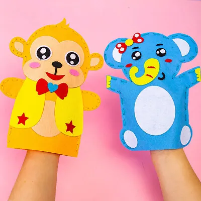 Hand Puppet Sewing Kits Arts Crafts Preschool Learning DIY • £3.90
