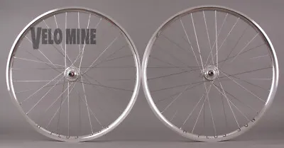 H + PLUS SON ARCHETYPE Polished Silver Rims Track Fixed Gear Wheelset 32H • $339