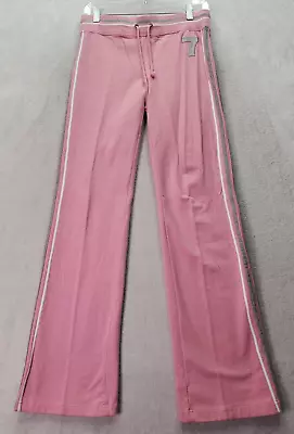 Vertigo Paris Pants Womens Small Pink Ramie Loose Fit Elastic Waist Drawstring • $21.43