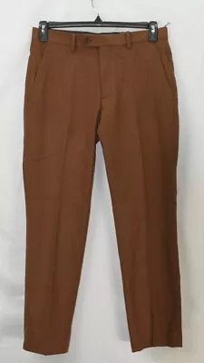 Alfani Men's Size 32X30 Slim-Fit Solid Suit Pants Vicuna Brown NWT • $21.24