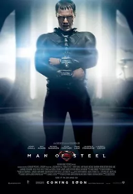 2013 Man Of Steel Movie Poster 11X17 Superman Clark Kent Henry Cavill Lois 🍿 • $12.83