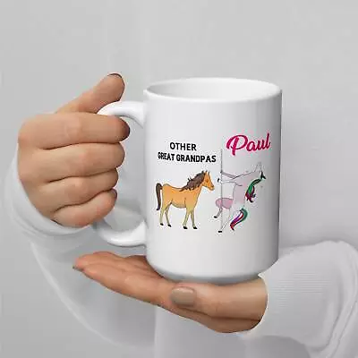 Custom Great Grandpa Gift Personalized Unicorn Mug For The Best Great • $26.99
