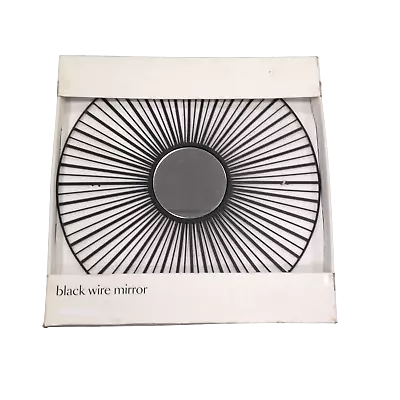 Wire Black Round Mirror Brand New Decorative Homeware Accessories RRP £75 Black  • £10