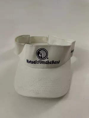 New Mutual Of Omaha Bank 2012 Phoenix Open White Visor Hat One Size • $19.99