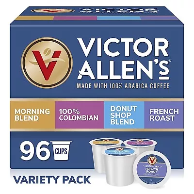 Victor Allen's Coffee Variety Pack Light-Dark Roasts 96 Count Coffee Pods • $47.99