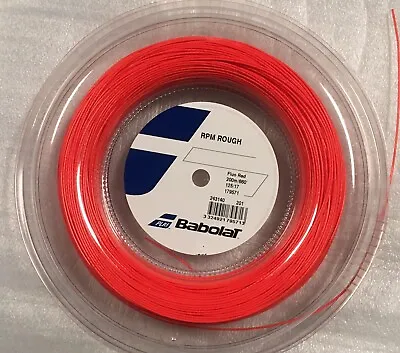 Babolat RPM Blast ROUGH 17 1.25mm 660ft 200m Reel Tennis FLUO RED String NADAL • $195