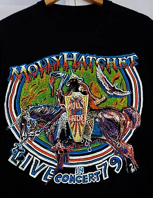 Vtg Molly Hatchet North American Tour Cotton S-5XL Black Unisex Shirt AM260 • $18.99