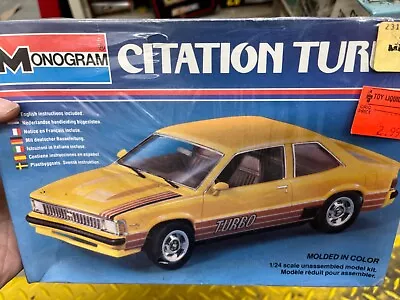 Monogram 2278 1981 Chevy Citation Turbo Vintage 1/24 KIT McM Fs • $39.88