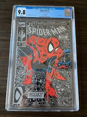 Spider-man #1 Silver Edition Marvel Comics 1990 CGC 9.8 White Pgs Todd McFarlane • $14.19