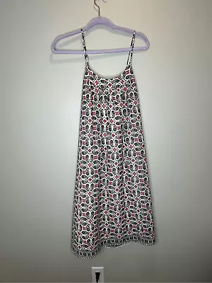 Madewell Red White And Blue Paisley Bandana Print Cami Shift Dress Size 6 • $30