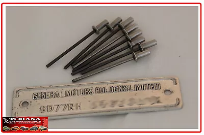 $13.50 • Buy Torana LH/ LX And UC & HX- HZ ID Tag Rivets