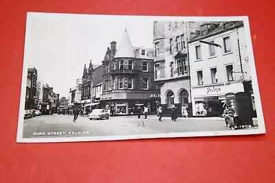 Vintage  Postcard 1960's  Falkirk  High Street  Stirlingshire Scotland • £0.45