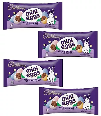 Mini Cadbury's Eggs Milk Chocolate Filled Easter Candy - 4 X 9oz Packs • $14.99