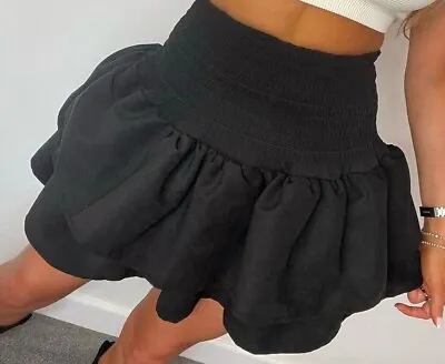 Girls Ladies Women's Mini RaRa Short Skirt Plain Christmas Dance Tutu Kilt UK • $32.55