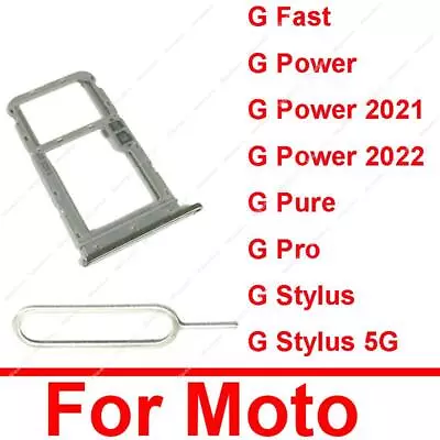 For Motorola MOTO G Fast G Pro G Pure G Stylus 5G G Power Sim Card Tray Holder  • $4.99