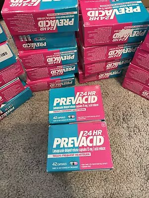 A 2 Boxes Prevacid 24 HR Lansoprazole Acid Reducer 15 Mg - 42 Capsules Exp 6/24 • $7