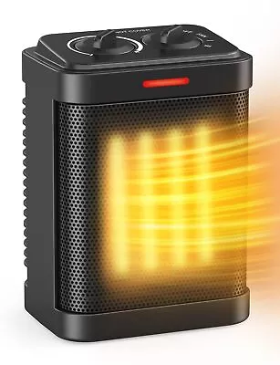 Small Space Heaters For Indoor Use 1000W/700W Mini Space Heater With Thermos... • $24.78