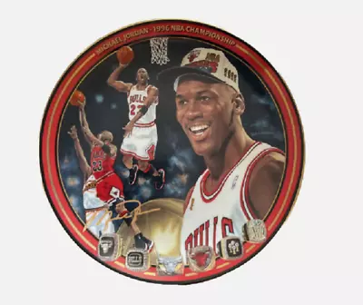 Michael Jordan 1996 Championship Collectors Plate With COA • $38.50