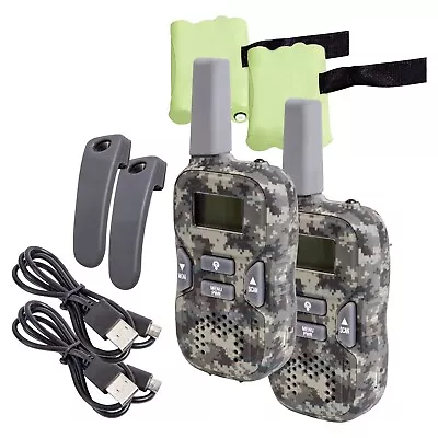$44.71 • Buy Crystal Dbh03r 0.5watt Rechargeable 80 Channel Hand-held Uhf Cb Radio Set Of Two