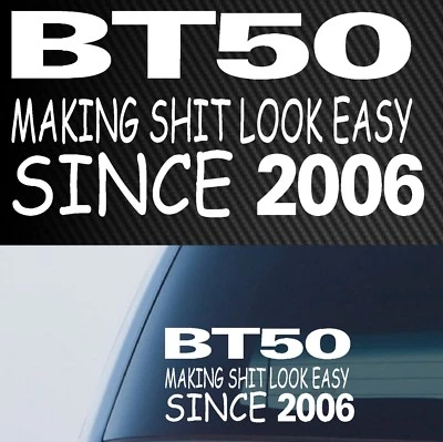 $5 • Buy For Mazda BT50 Sticker Accessories Ute MX Funny Decal