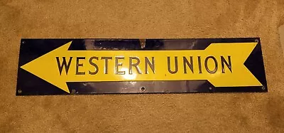 Vintage Porcelain Western Union Sign • $595