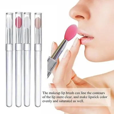 $2 • Buy Women Portable Silicone Mini Lip Balm Brushes Lip Makeup Mask Applicator