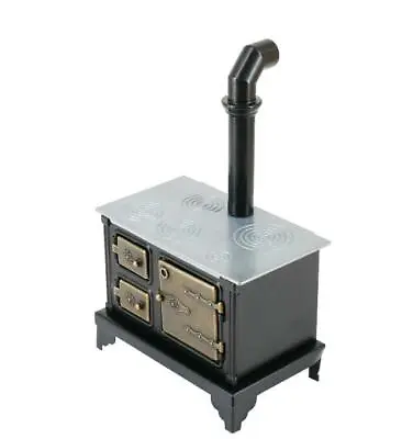 1/12 Dollhouse Metal Mini Furniture Model Iron Stove Long Chimney Kitchen Item • $17.09