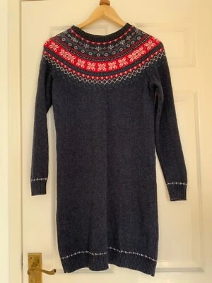 £8 • Buy Fat Face Fairisle Dress Size 8